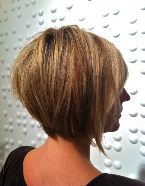 bob haircut tapered in the back