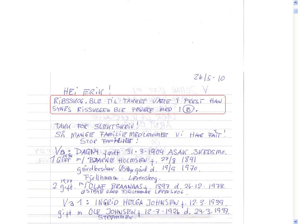 ribsskog annikken holmsen