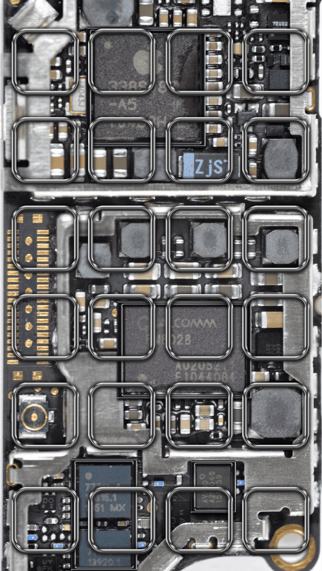 Iphone5用 Iphoneがスケルトンぽく見える壁紙を作ってみたよ Qlay