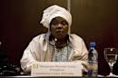 La presidenta de la Unión Africana (UA), Nkosazana Dlamini-Zuma, en una rueda de prensa. EFE/Archivo