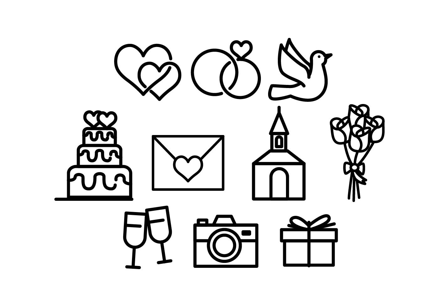 Download Wedding Icon Vector at GetDrawings | Free download