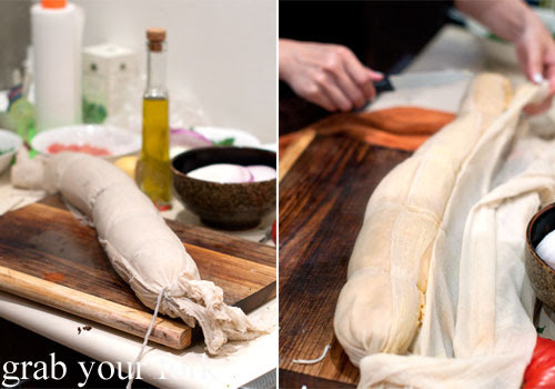 unrolling the rotolo at stomachs eleven dinner party christmas 2012