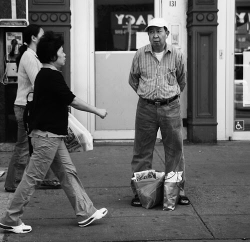 On the Sidewalk, Chinatown