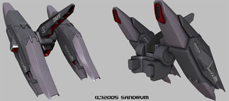 blaze wizard zaku phantom gundam 3d mesh sandrum
