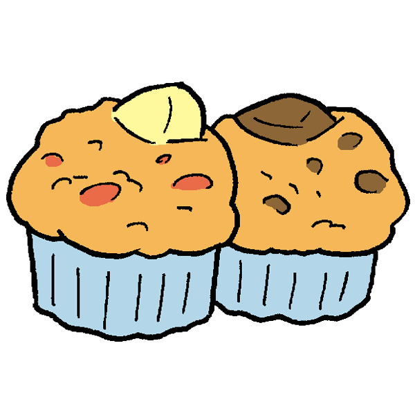 マフィンのイラスト かわいいフリー素材が無料のイラストレイン