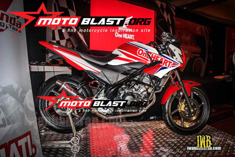 Modif striping untuk Livery baru CB150R versi OMR!  MOTOBLAST