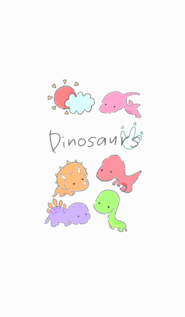 かわいい恐竜 Line着せかえ 360円