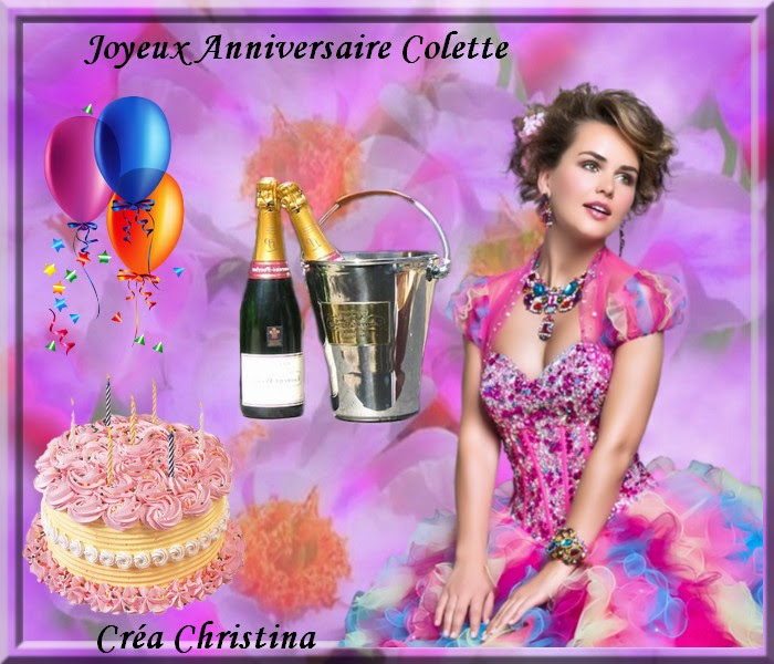 Joyeux Anniversaire Colette Bisous De Christina Christina