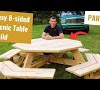 Picnic Table : Berlin Gardens Resin Traditional Picnic Table - This wooden top picnic table is a replica of the traditional german beer table.