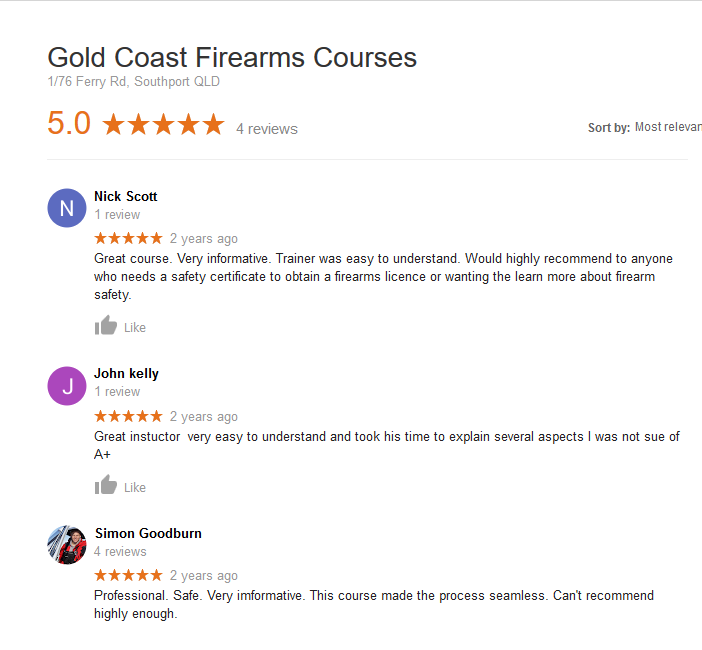 goldcoastfirearmstraining com au