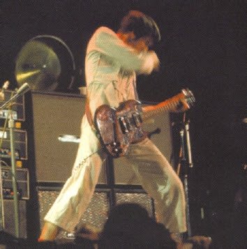 With Gibson SG Special at