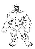 Great Incredible Hulk free coloring pages for comic book lovers.