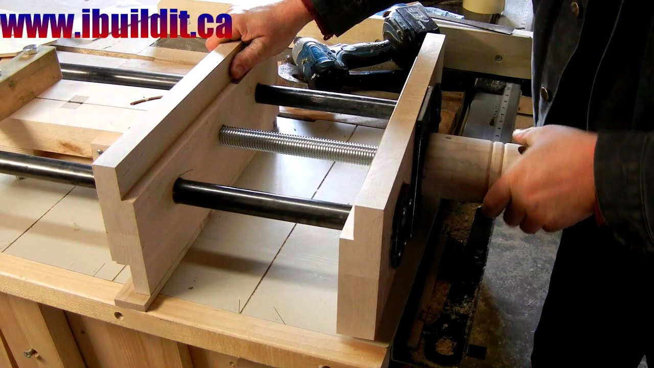 homemade woodworking vise preview - youtube