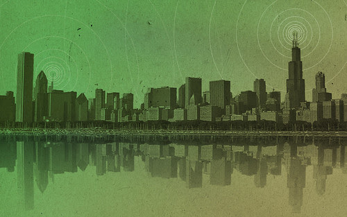 chicago skyline desktop wallpaper. Desktop wallpaper I made in Photoshop that is a variation on my Chicago Skyline design. This one was sized for my laptop. If you'd like a larger copy or 
