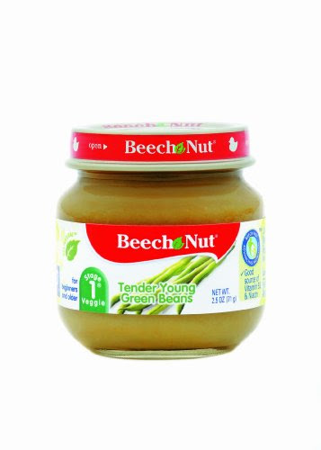 Beech-Nut Tender Green Beans Stage 1,  2.5 Ounce Jars (Pack of 12)
