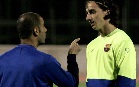 Ibrahimovic y Guardiola tuvieron una relación complicada en Barcelona
