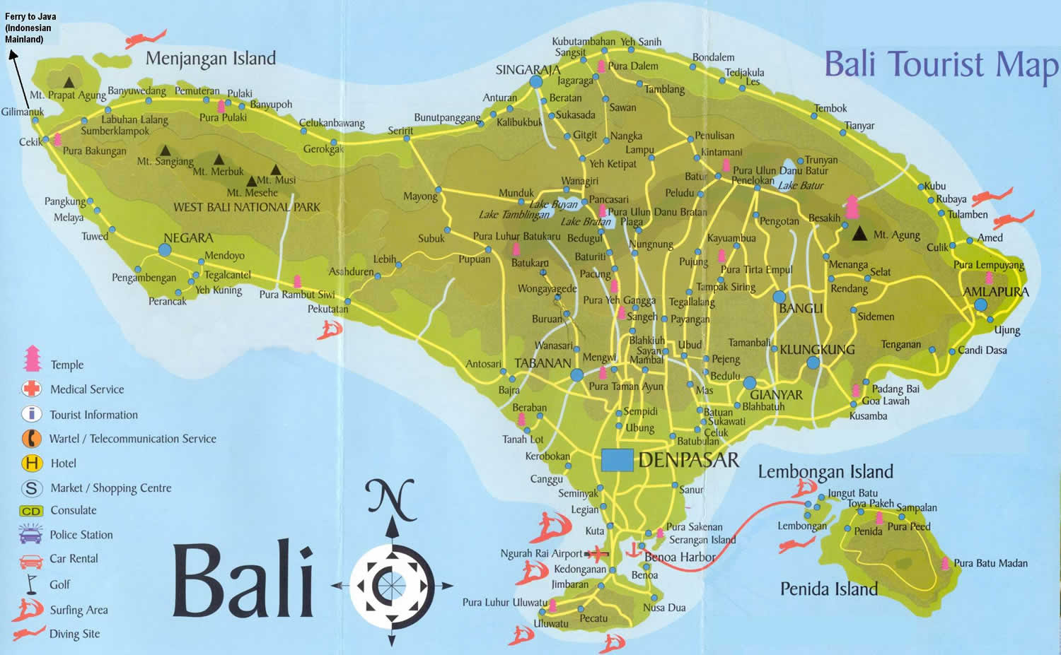 Peta Pulau Bali Lengkap Untuk Wisata Berliyanto Peta Pulau Bali Lengkap Untuk Wisata Berliyanto