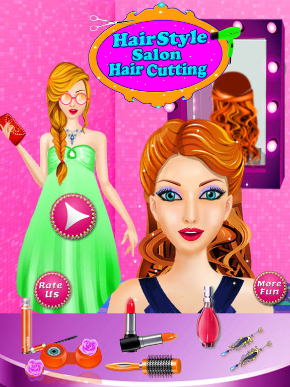 App Shopper: Hair Style Salon Hair Cutting - Girls Games ...