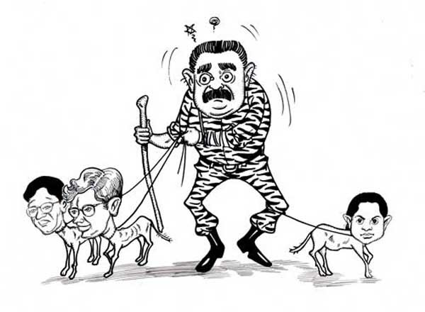 people dancing cartoon. Lankan media is dancing to
