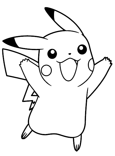Free Pikachu Coloring Pages