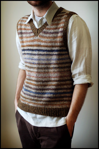 Striped Vest (by b r o o k l y n t w e e d)