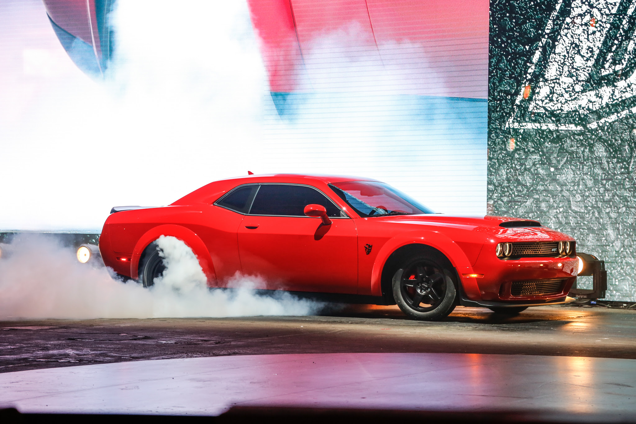 2018 Dodge Challenger SRT Demon burnout