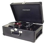 Crosley CR49 Traveler Portable Turntable, Black