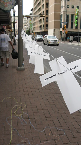 Memorial crosses, June 23