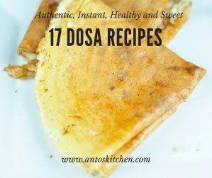 17 dosa recipes