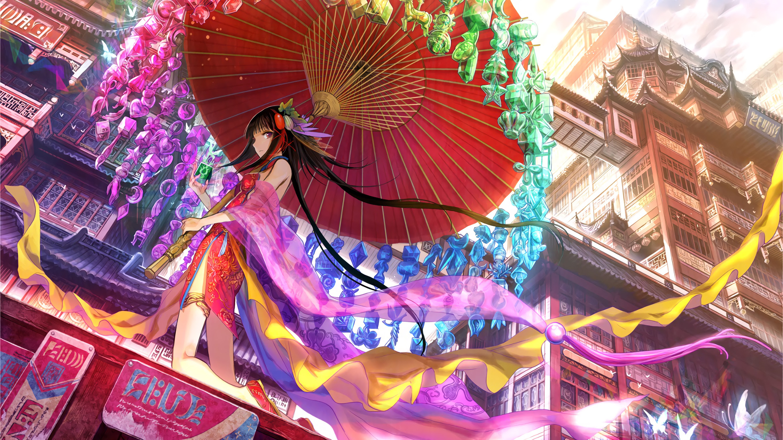 Traditional Dress Girl Anime, HD Anime, 4k Wallpapers ...