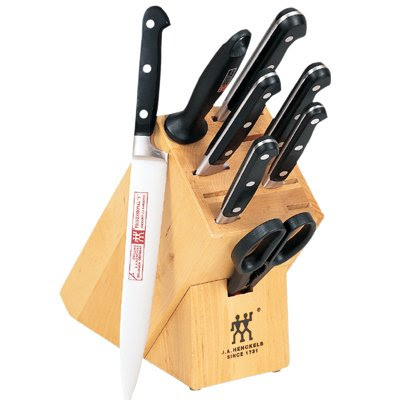 Image of Zwilling J.A. Henckels Twin Pro S 9-Piece Knife Set with Block