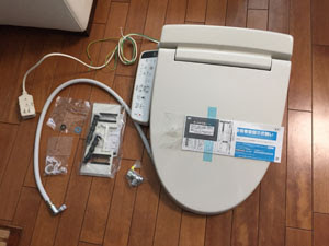 シャワートイレ ウォシュレットdiy自分で交換取り付け