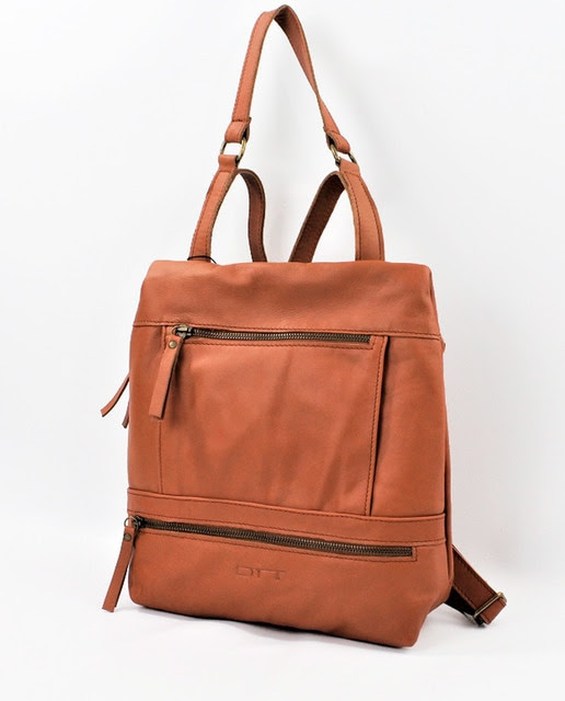Ditet Camel Coloured Leather Convertible Hobo Bag Backpack Ditet Fashion El Corte Ingles