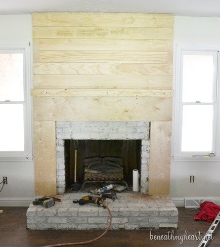 How to build a Fireplace Surround - Beneath My Heart