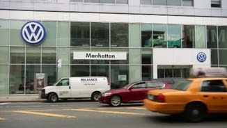 Un concessionari de Volkswagen a la ciutat de Nova York