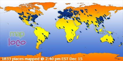 Locations of Site Visitors