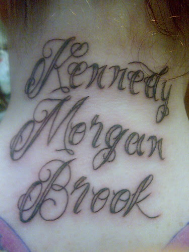 my girls names my new tattoo 