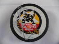 Sundin, Mat Autographed/Hand Signed 1996 Boston All-Star Hockey Puck (Slight Smudging)