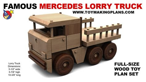 wood toy plan  mercedes lorry truck youtube