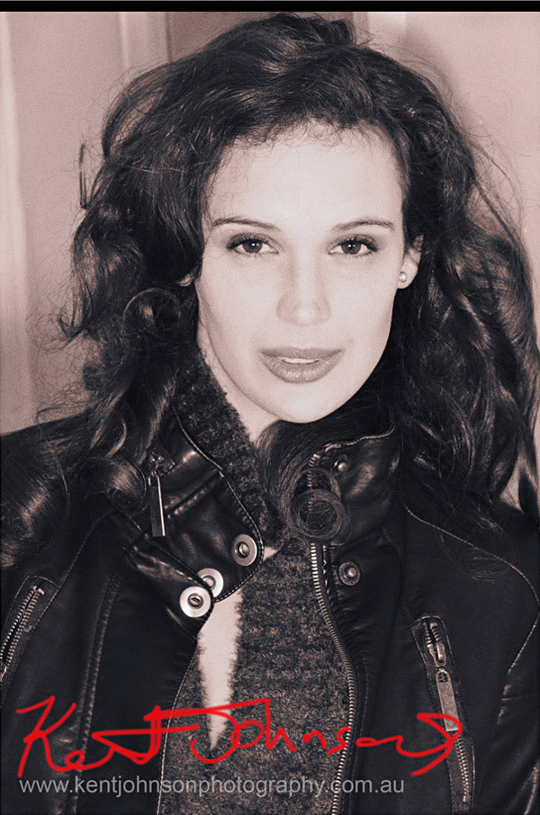 Gillian Cooper, Fashion Modelling Portfolio B&W Contemporary Style Headshot 