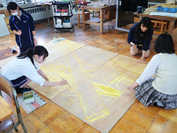 トリックアート Heya 京都府立城南菱創高等学校 トピックス