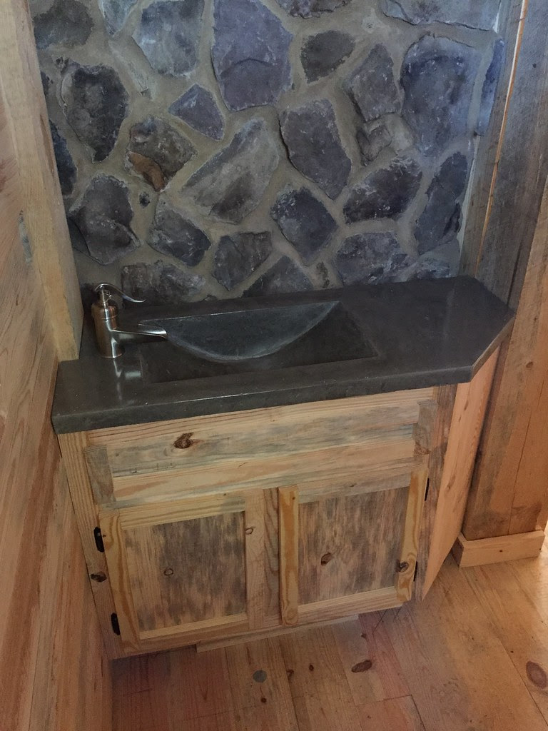 Concrete countertop with a custom integral sink in Forest, VA | Decorative Concrete of Virginia (VA)