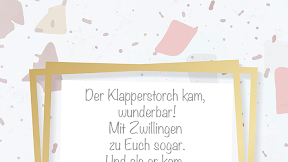 Sprüche Zur Geburt Von Zwillingen