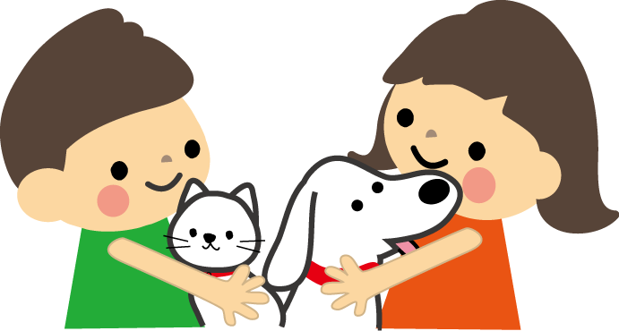 動物愛護 犬猫のイラスト 無料イラストフリー素材