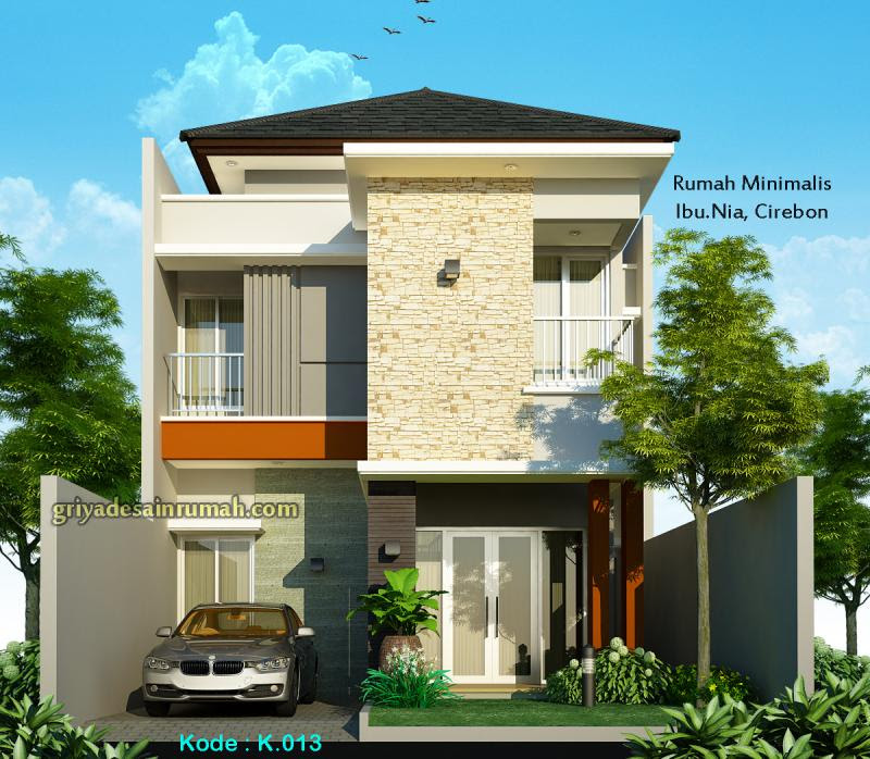 Desain Rumah Minimalis 2 Lantai lebar 7m  Jasa Desain Rumah