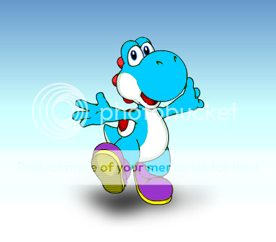 Light Blue Yoshi Photo by billylinkous | Photobucket