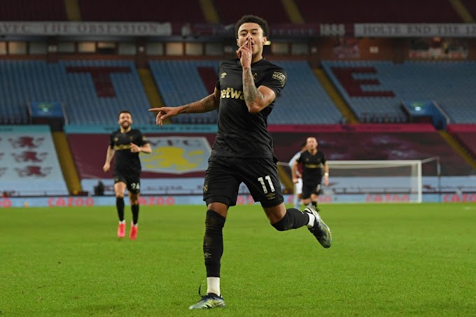 Premier League: Jesse Lingard Nets 2 as West Ham United Beat Aston Villa 3-1