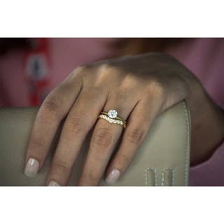 Overstock cubic zirconia wedding rings