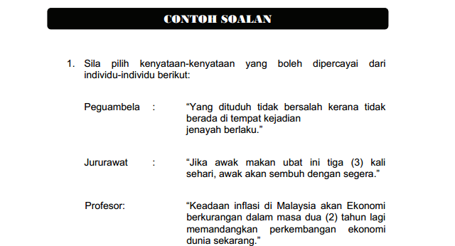 Contoh Soalan Peperiksaan Online Pembantu Tadbir N17 • 92 