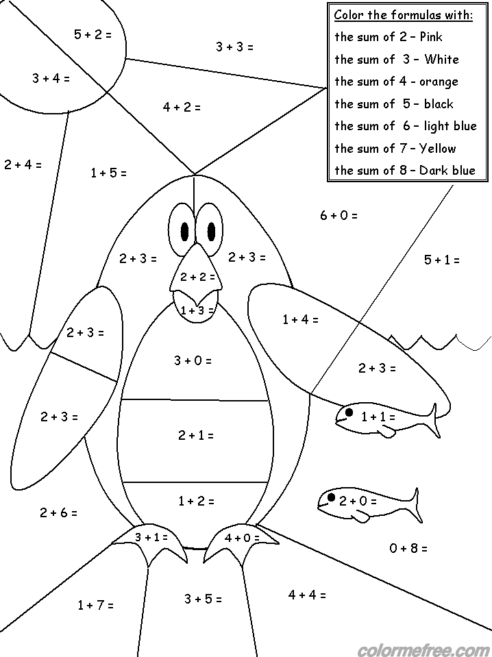 math addition coloring pages coloring home